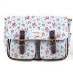 [grhmf2200052]Vintage Floral Canvas Messenger Bag
