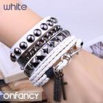 punk Rivet leather bracelet