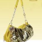 Sweet color sequined bow chain package