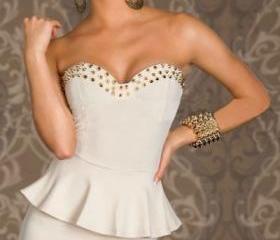 [grhmf2600079]Cool Rivet Dress &Bar(size M)