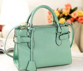 [grhmf2200053]Vintage Mint Green Handbag