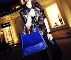  Hot Fashion Rivet Tote Shoulder Messenger Handbag Hobo Bag