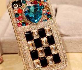 Unique Gem Crystal Full Drill Handmade Case For Iphone 5