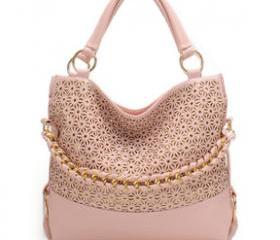 [grhmf2200043]Hollow Out Sequined Shoulder Bag Handbag-pink