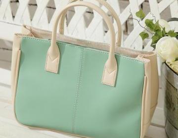 pastel green bag